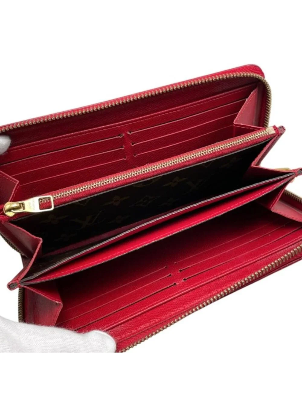 Louis Vuitton Wallet Zippy Retiro Monogram Cerise